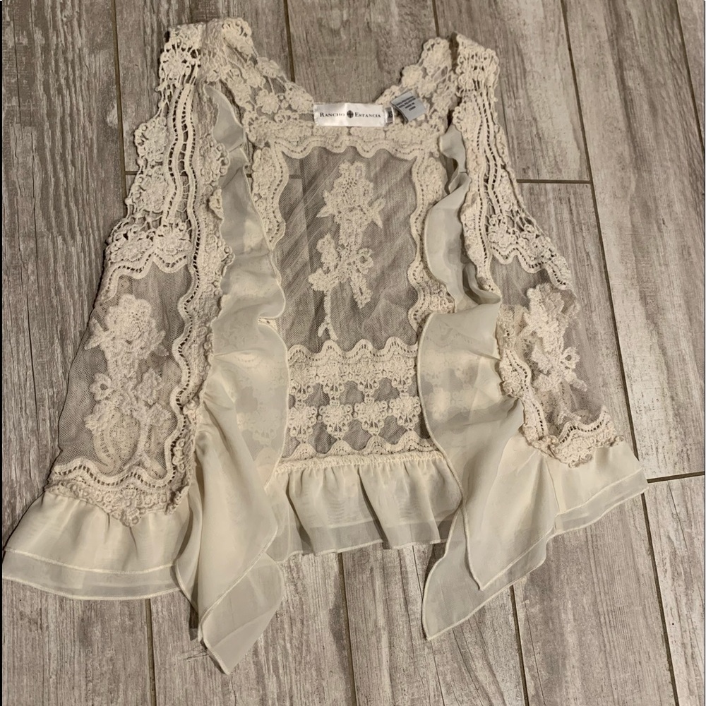Cute white lace cover up